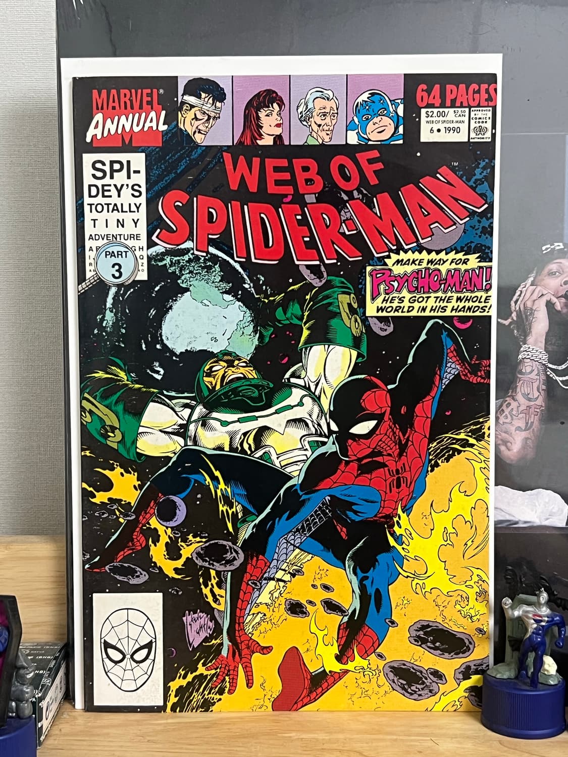1990년 web of spiderman 스파이더맨 코믹북 만화책 상품이미지1