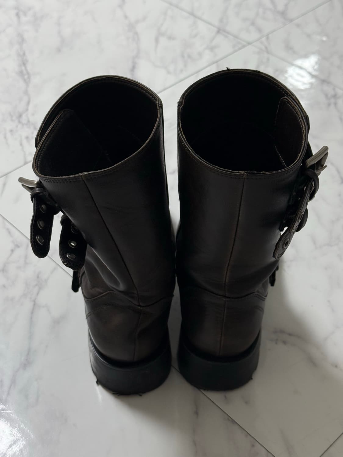 자라 버클 앵클부츠 브라운 235 상품이미지5