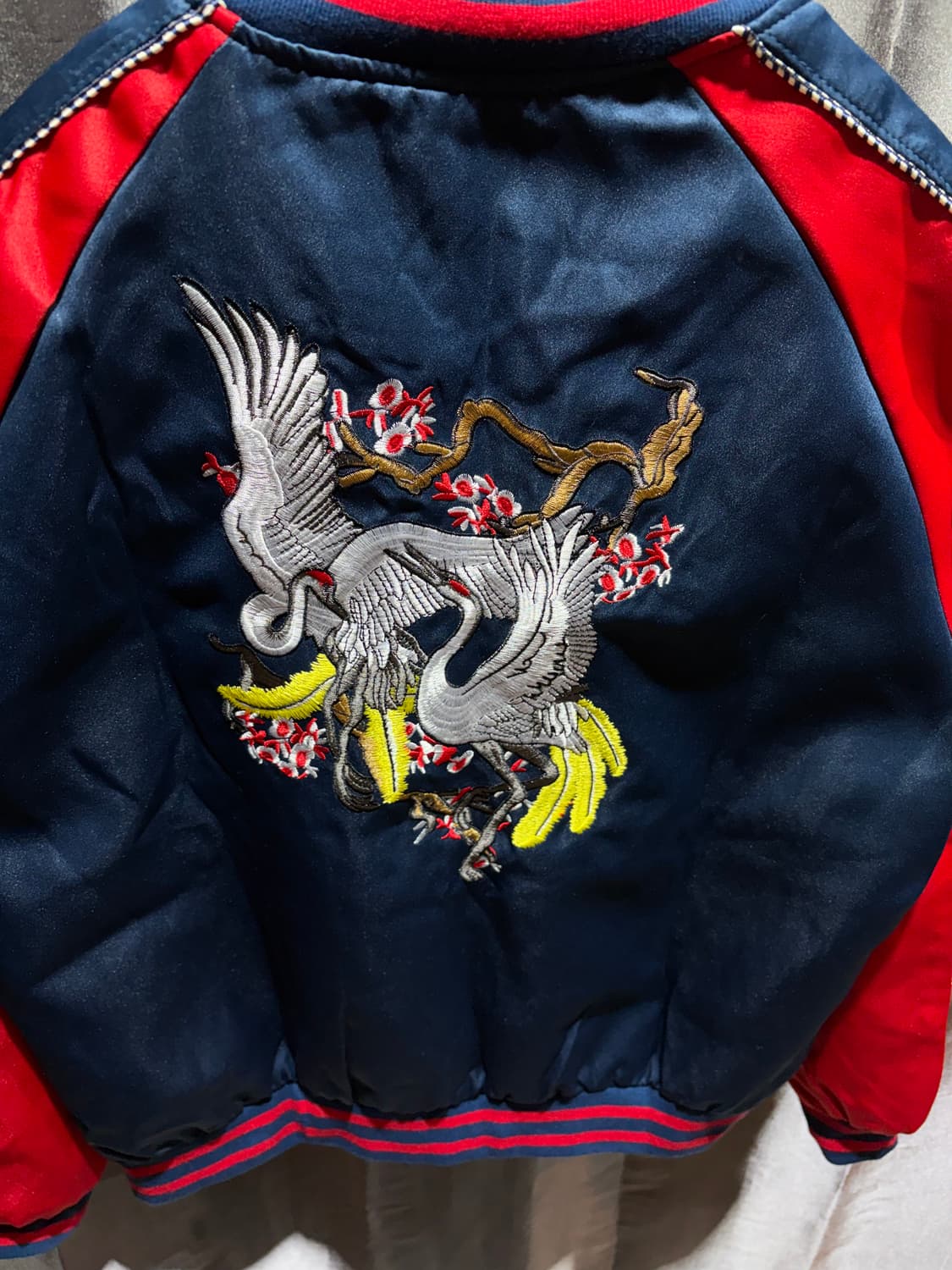 S 패치로고 레드 배색 블루 스카잔 상품이미지5