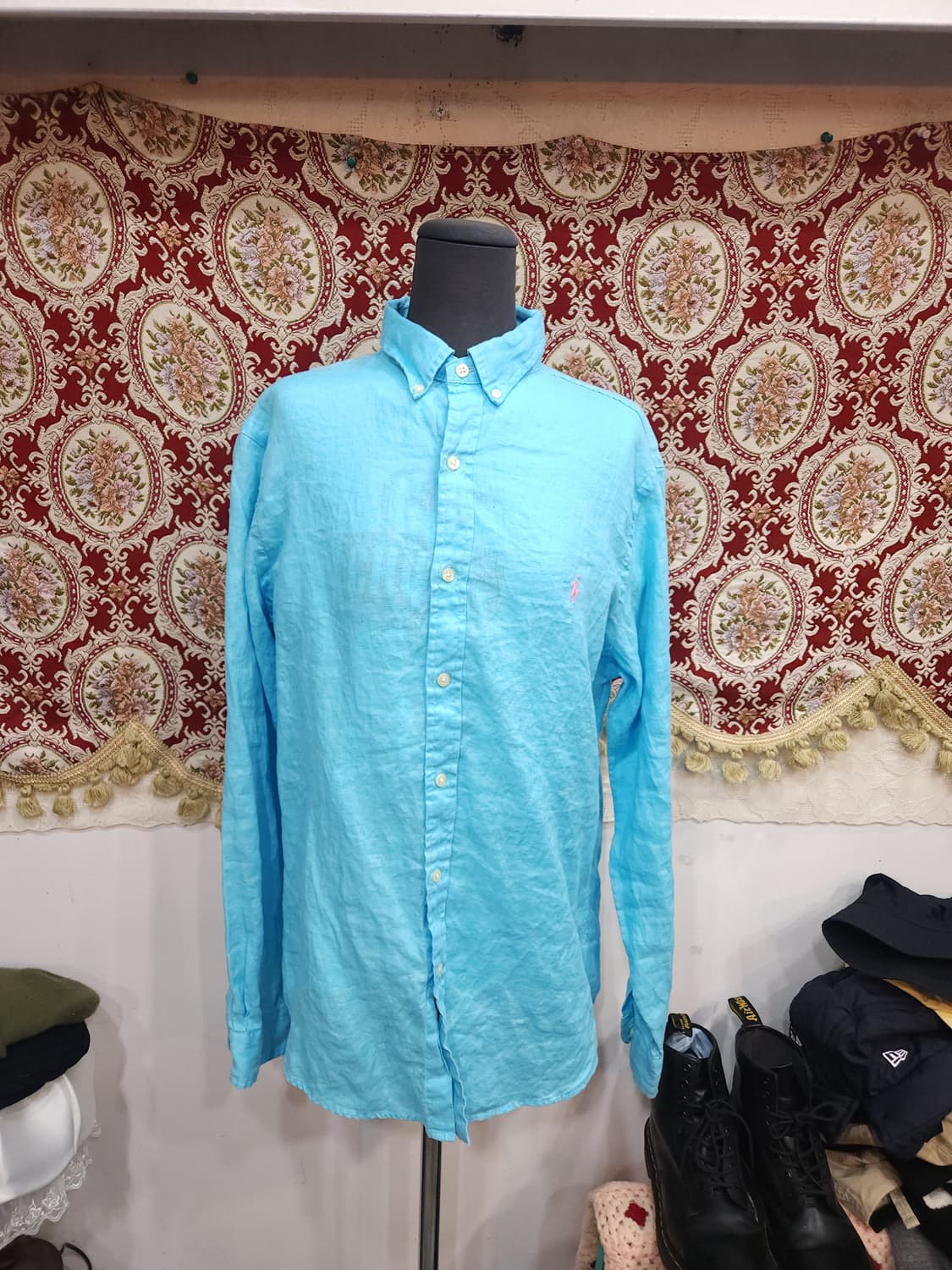  폴로 랄프로렌 블루 린넨 셔츠

 상품이미지1