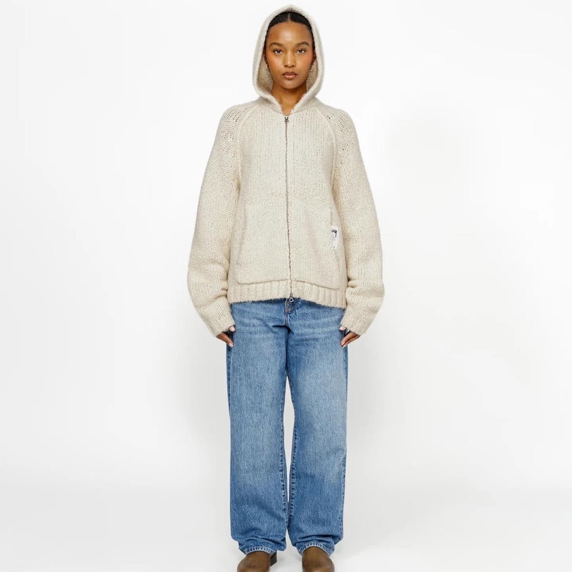 Stussy Chunky Knit Zip Hoodie 상품이미지2