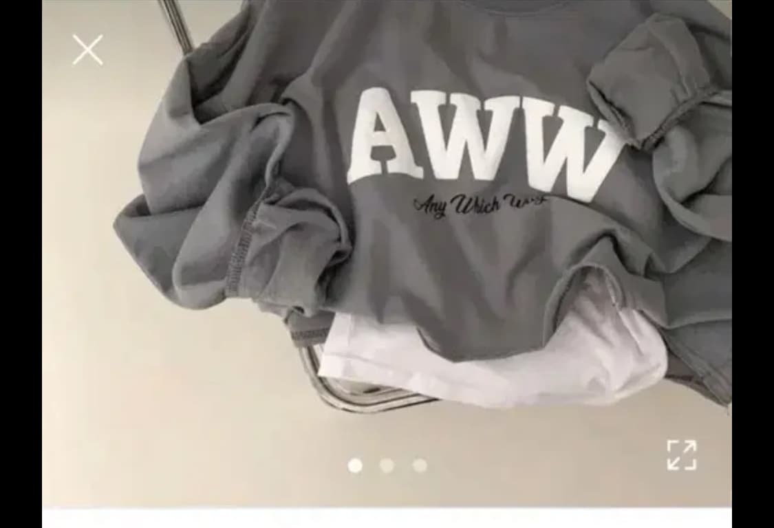 에이블리 크롭 맨투맨 상품이미지1