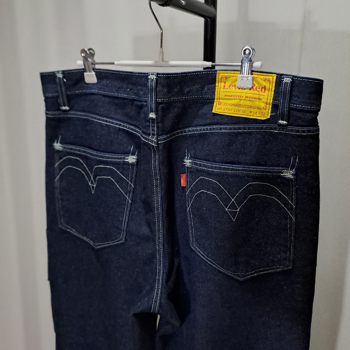 (택포) 리바이스 레드 스티치 사이드포켓 데님팬츠 34 B210 상품이미지4