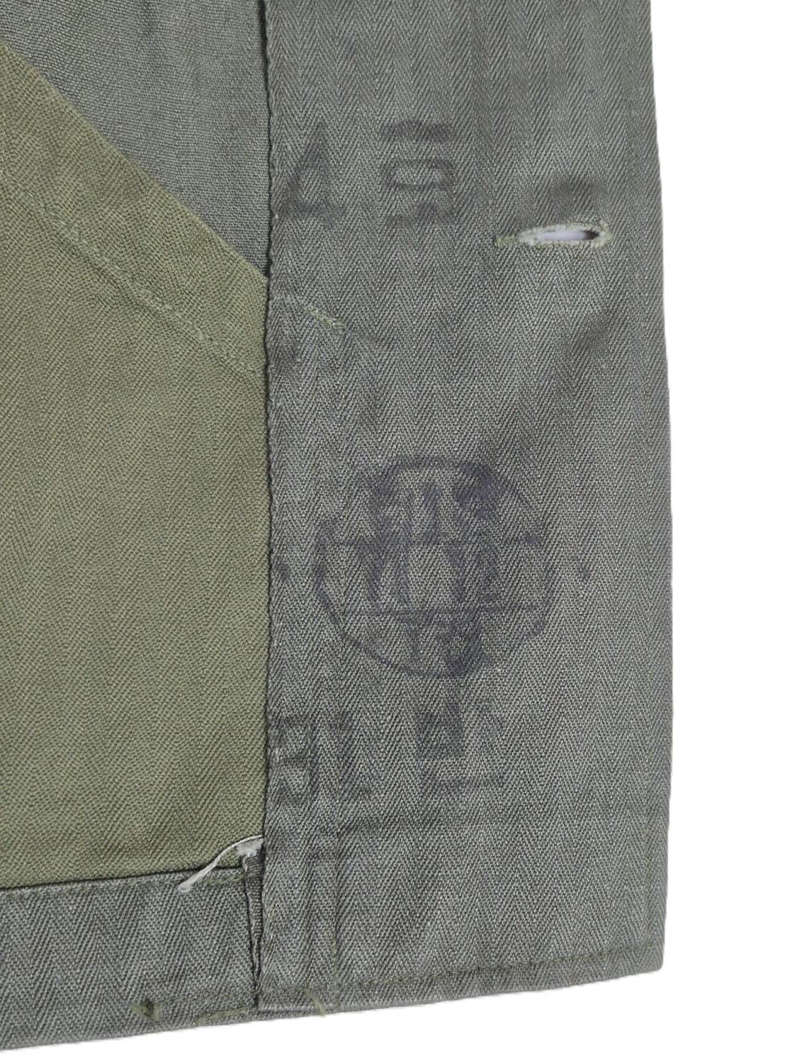 육군 구형 70년대 민무늬 전투복 상의 자켓 (S) 상품이미지10