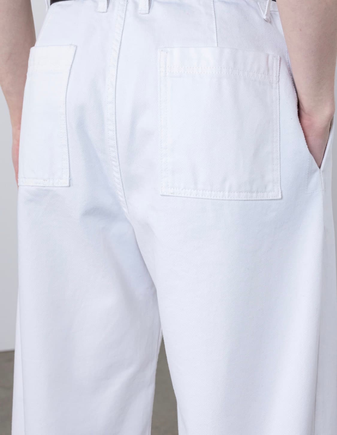 벨리에 커비 데님 팬츠 화이트 상품이미지3