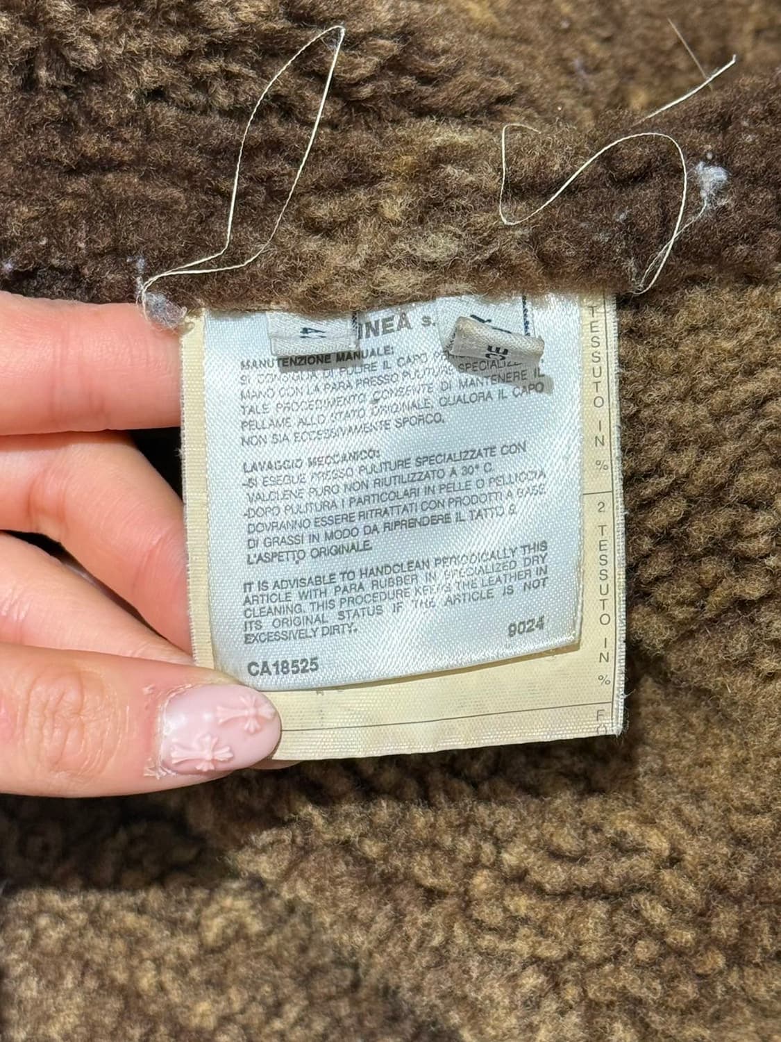 스키니아 베이지 시어링 램스킨 무스탕 자켓 상품이미지7