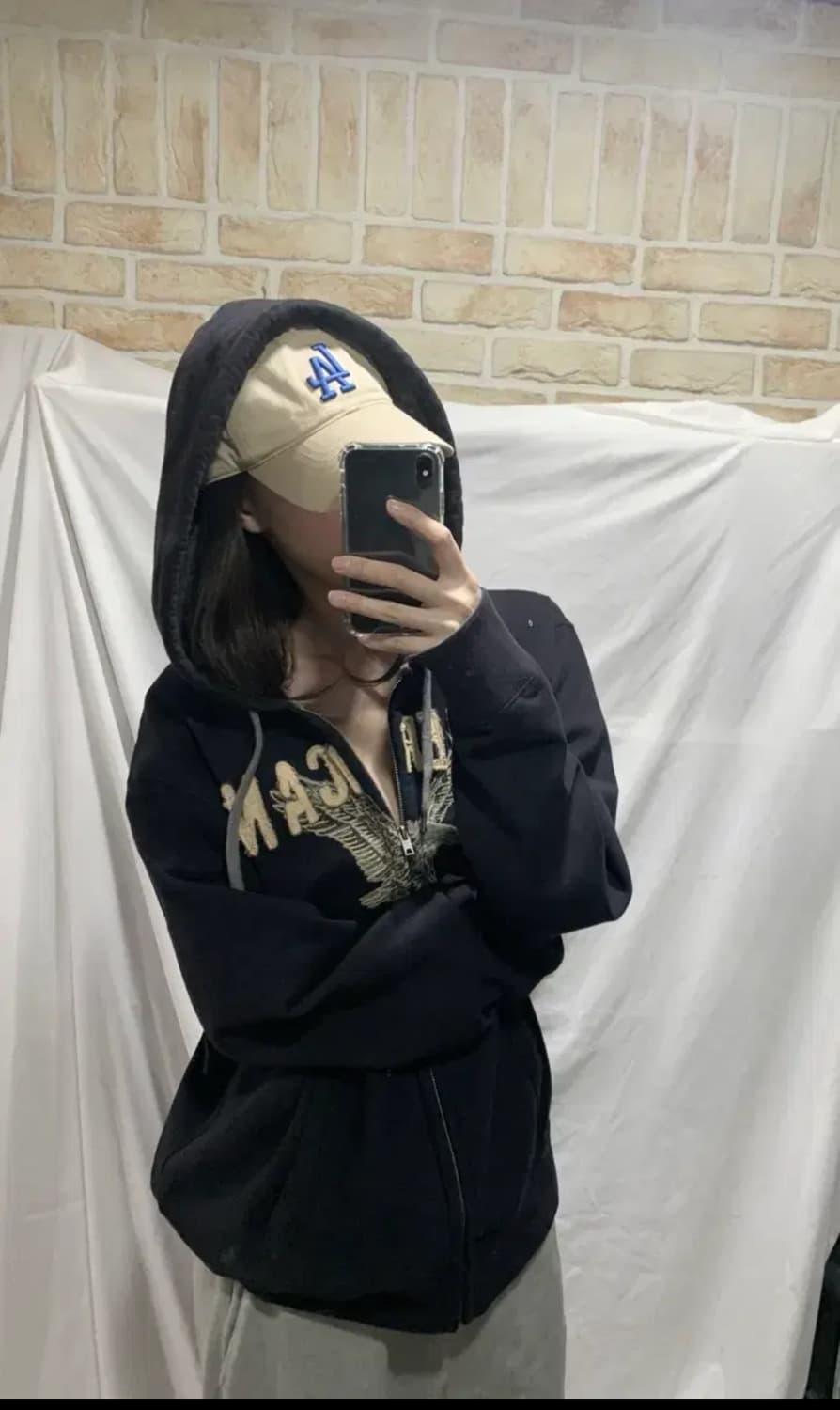 아메리칸이글 후드집업,XL,다크네이비 상품이미지5