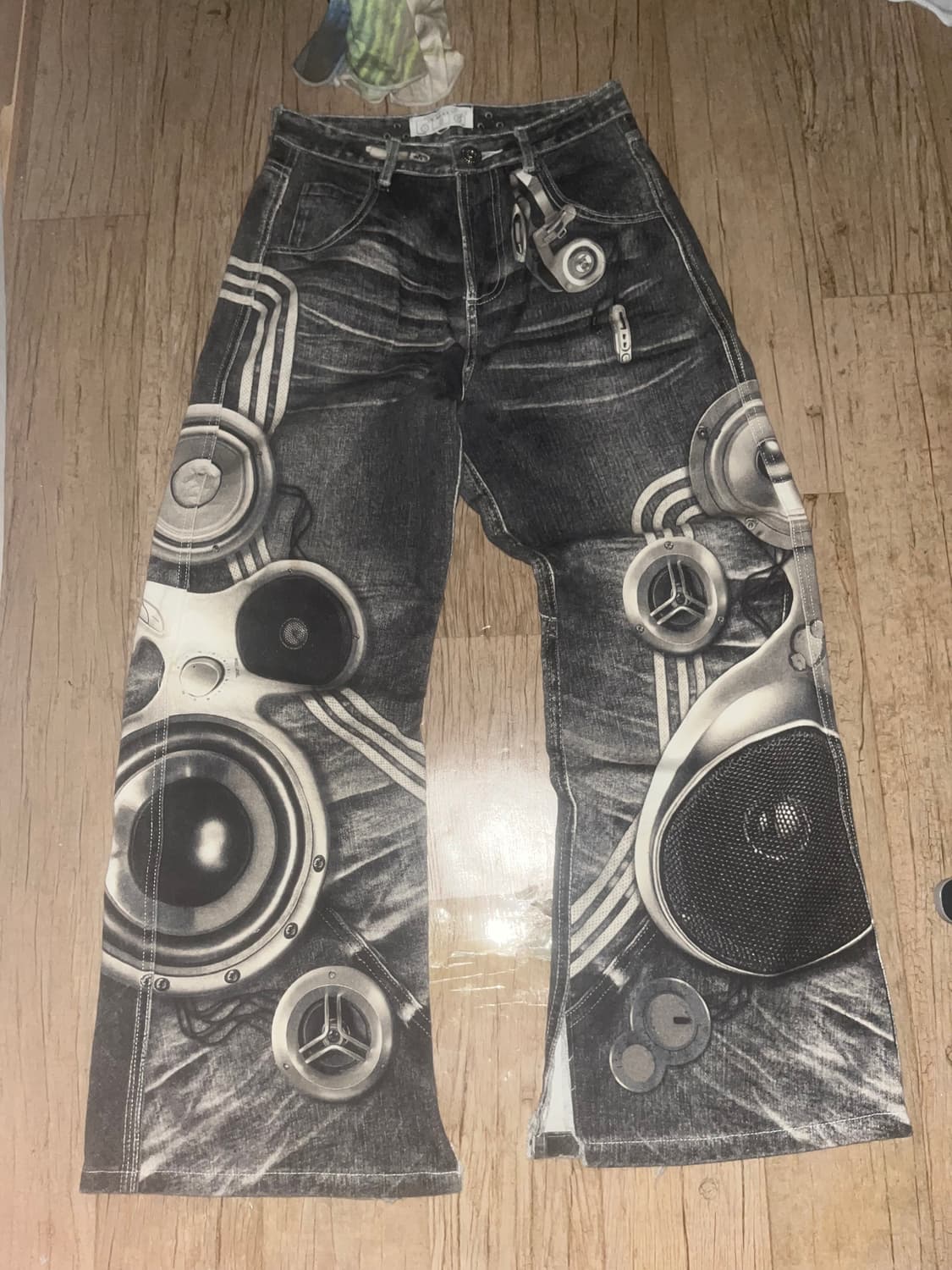 DND4DES 스피커 와이드 데님 상품이미지3