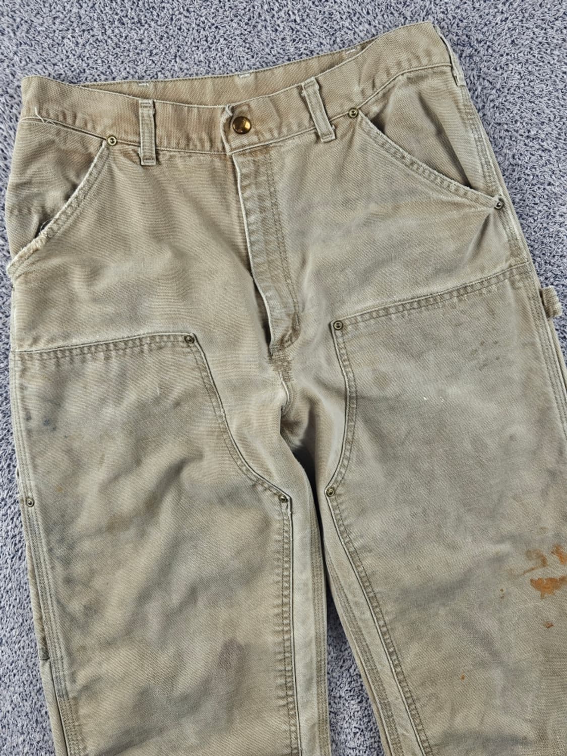 칼하트 덕 캔버스 더블니 카펜터 워크 팬츠 (32X32추정) / 8644 상품이미지5