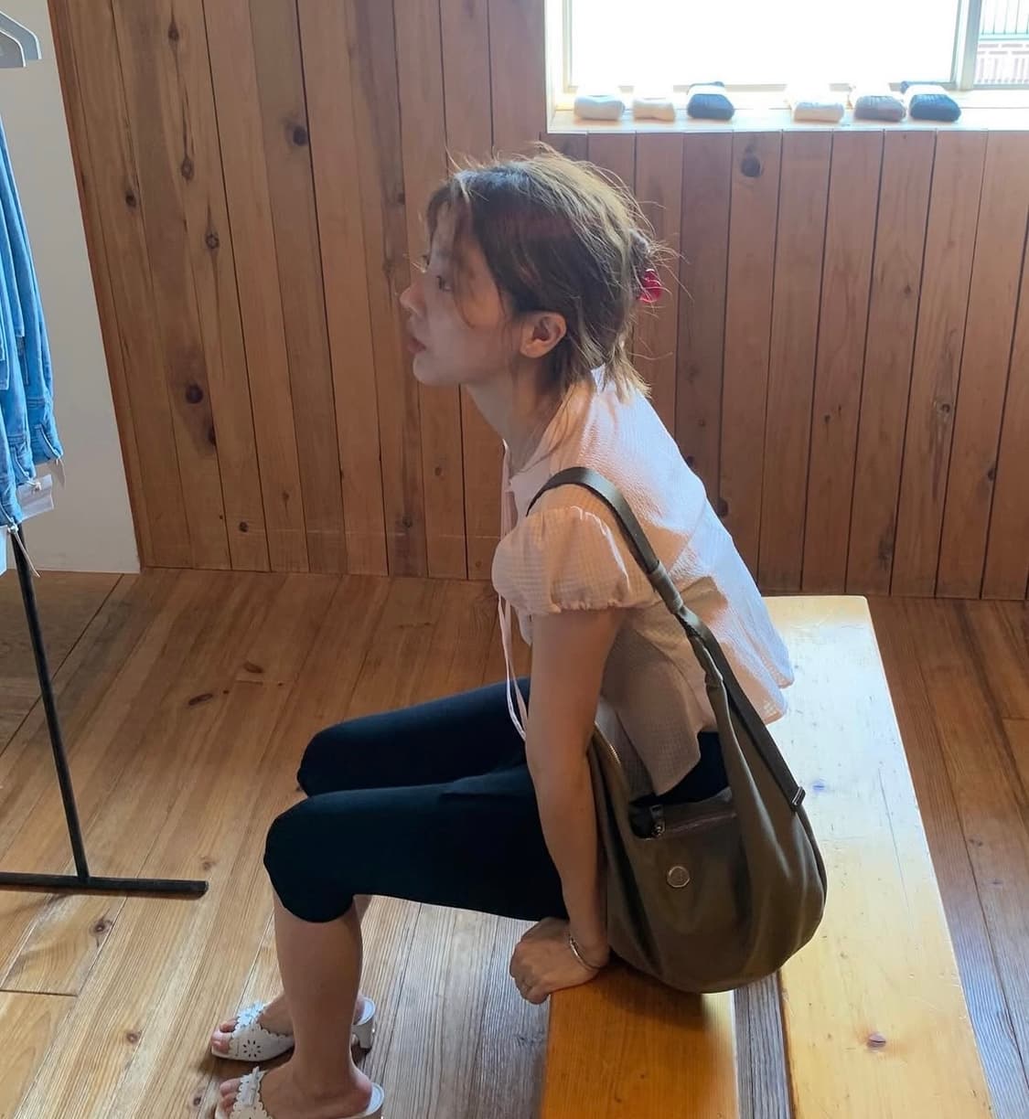 미닛뮤트 클로 웨이스트 L 워싱카키 상품이미지3