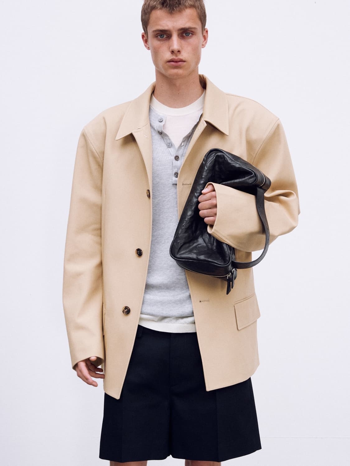 렉토 드릴드 코튼 오버사이즈 헌팅 자켓 상품이미지4