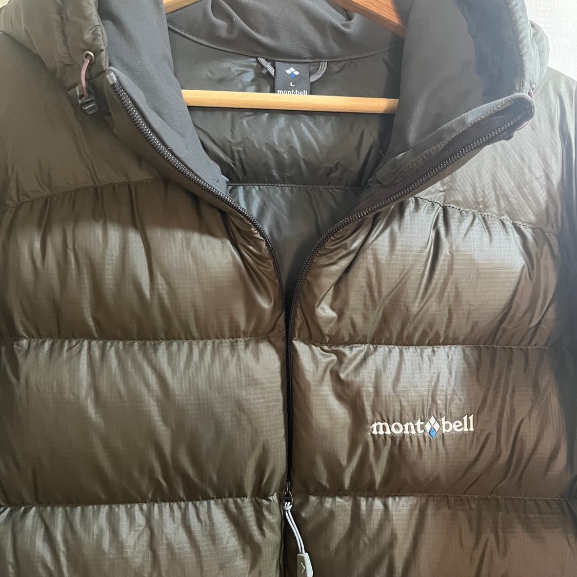 [L] 몽벨 알파인 다운 파카 패딩 브라운 상품이미지3