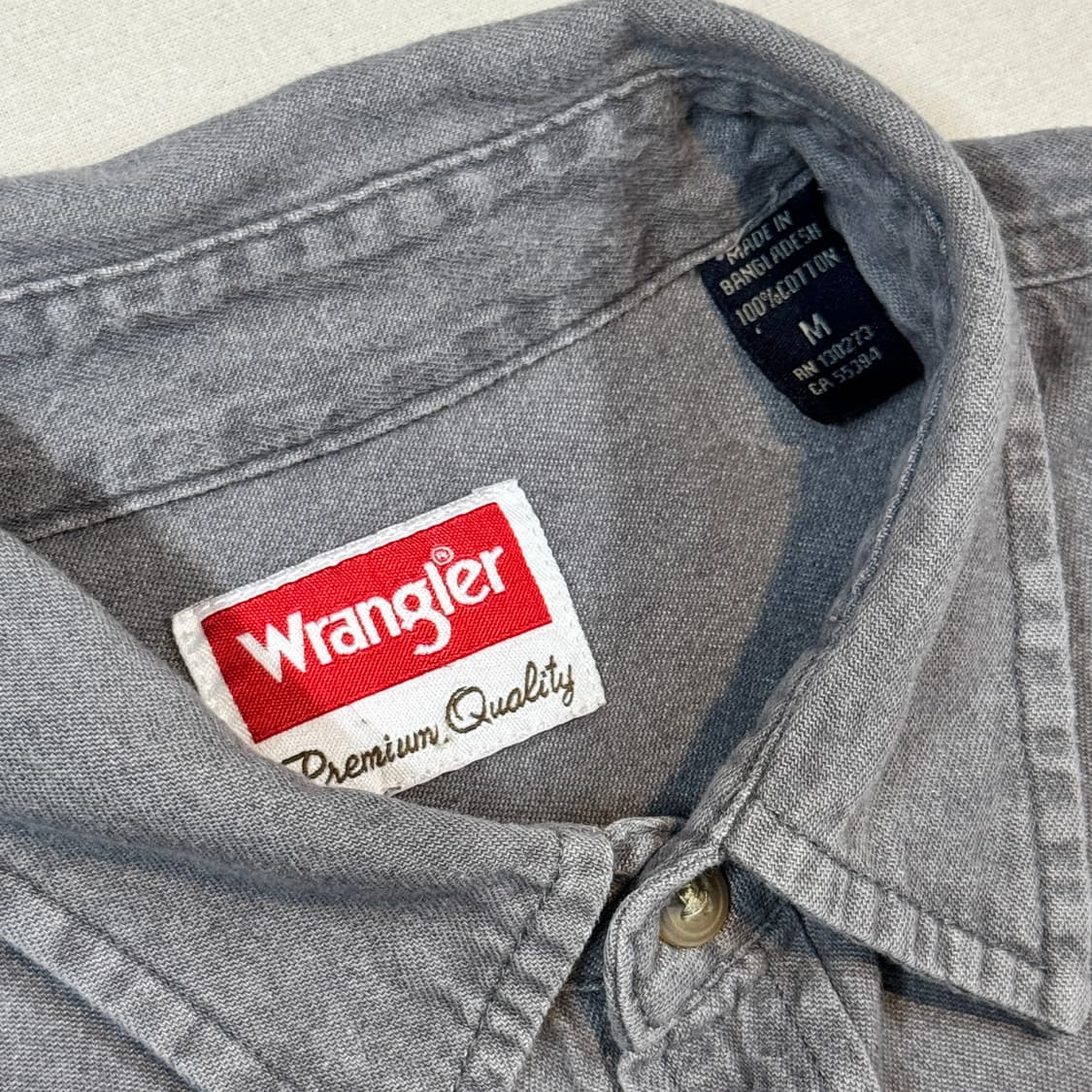 M) Wrangler 랭글러 투포켓 워크웨어 코튼 셔츠 W38 상품이미지5