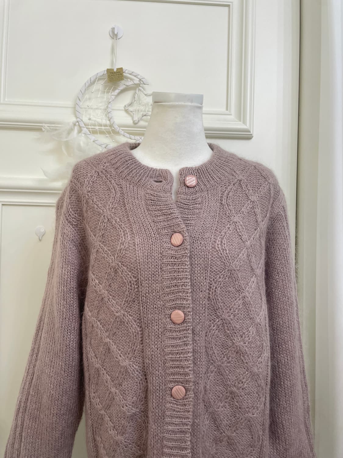 lavender over hairy winter cardigan 상품이미지5