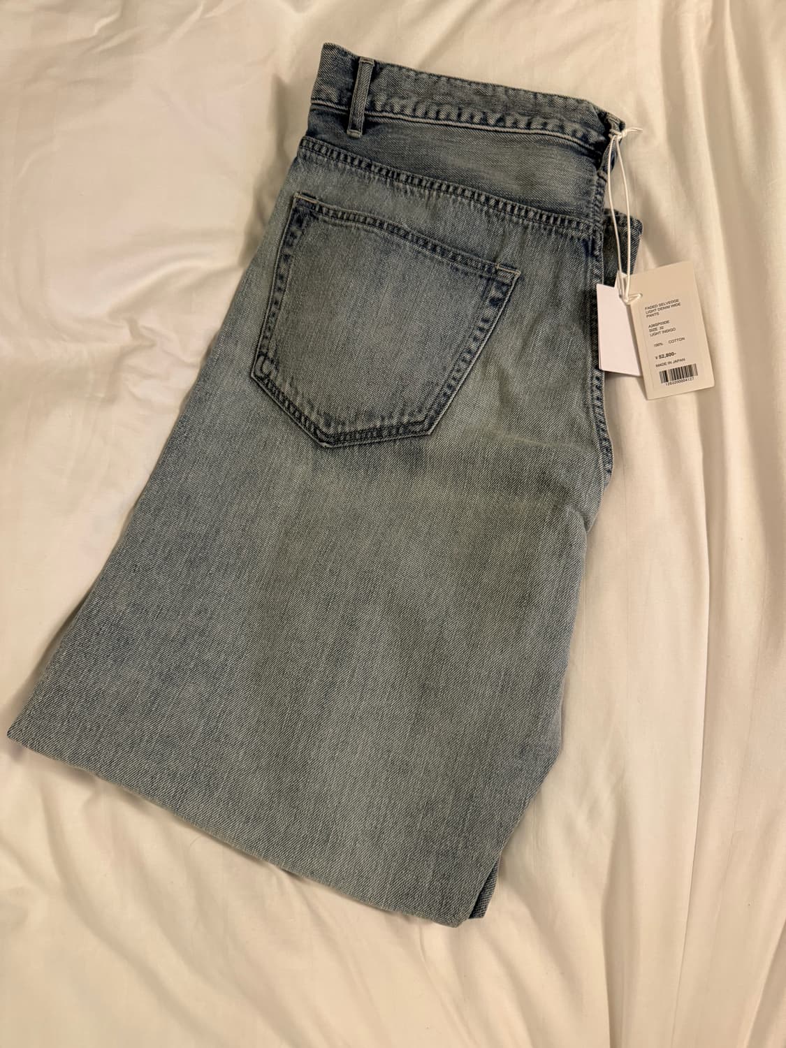 오라리 페이디드 셀비지 라이트 와이드데님  상품이미지2