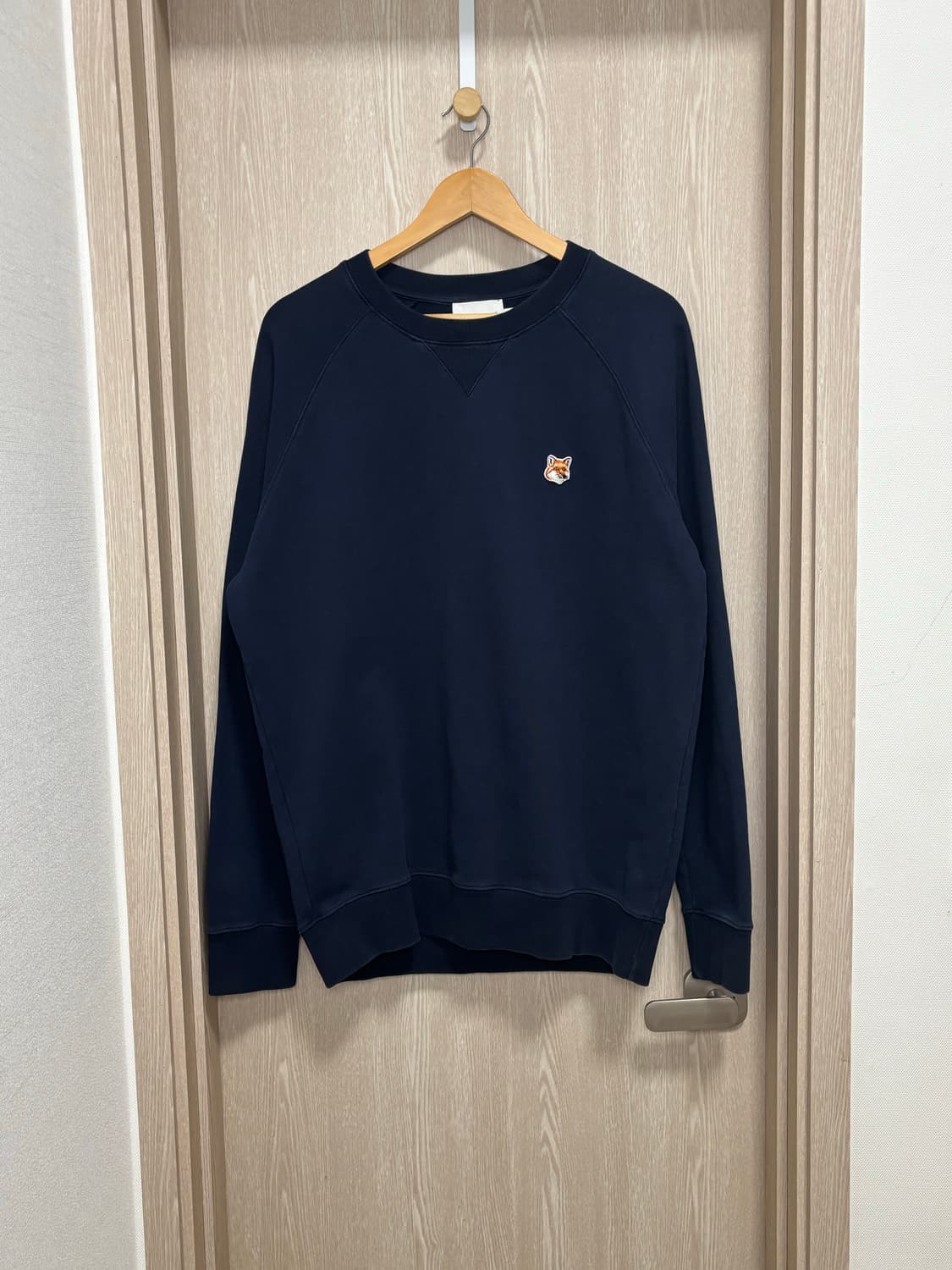 메종키츠네 폭스로고 맨투맨XL/네이비 상품이미지1