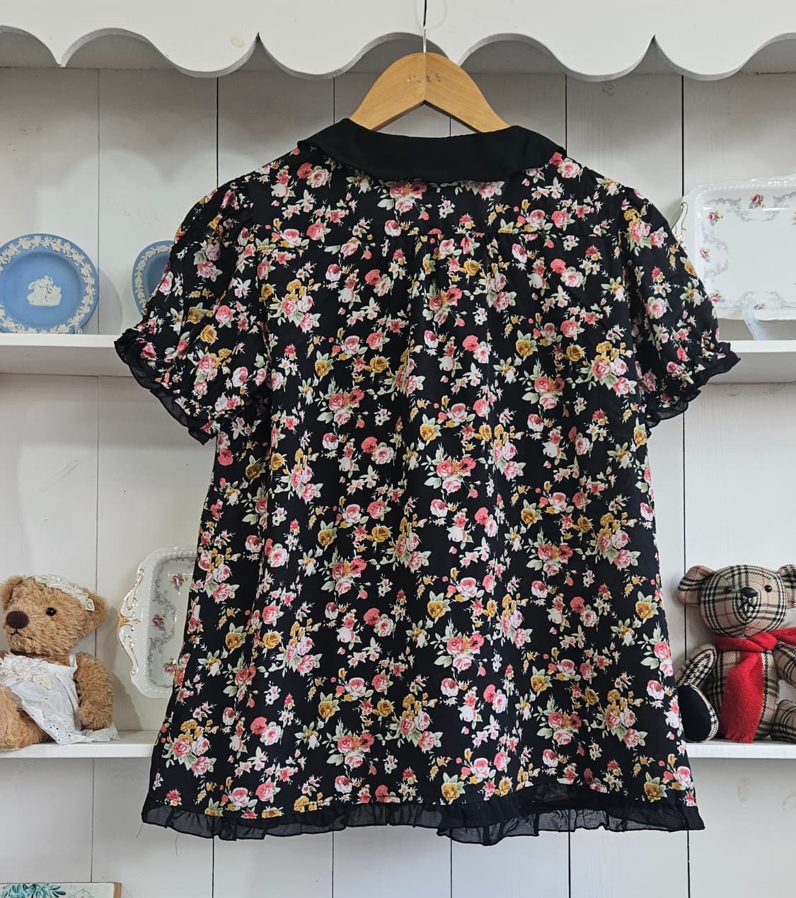 (Axes Femme) 플라워 리본 블라우스 상품이미지7