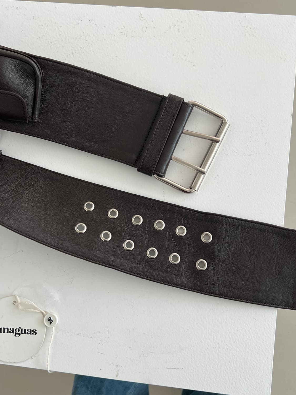 기마구아스 볼시요 벨트백 브라운 상품이미지7