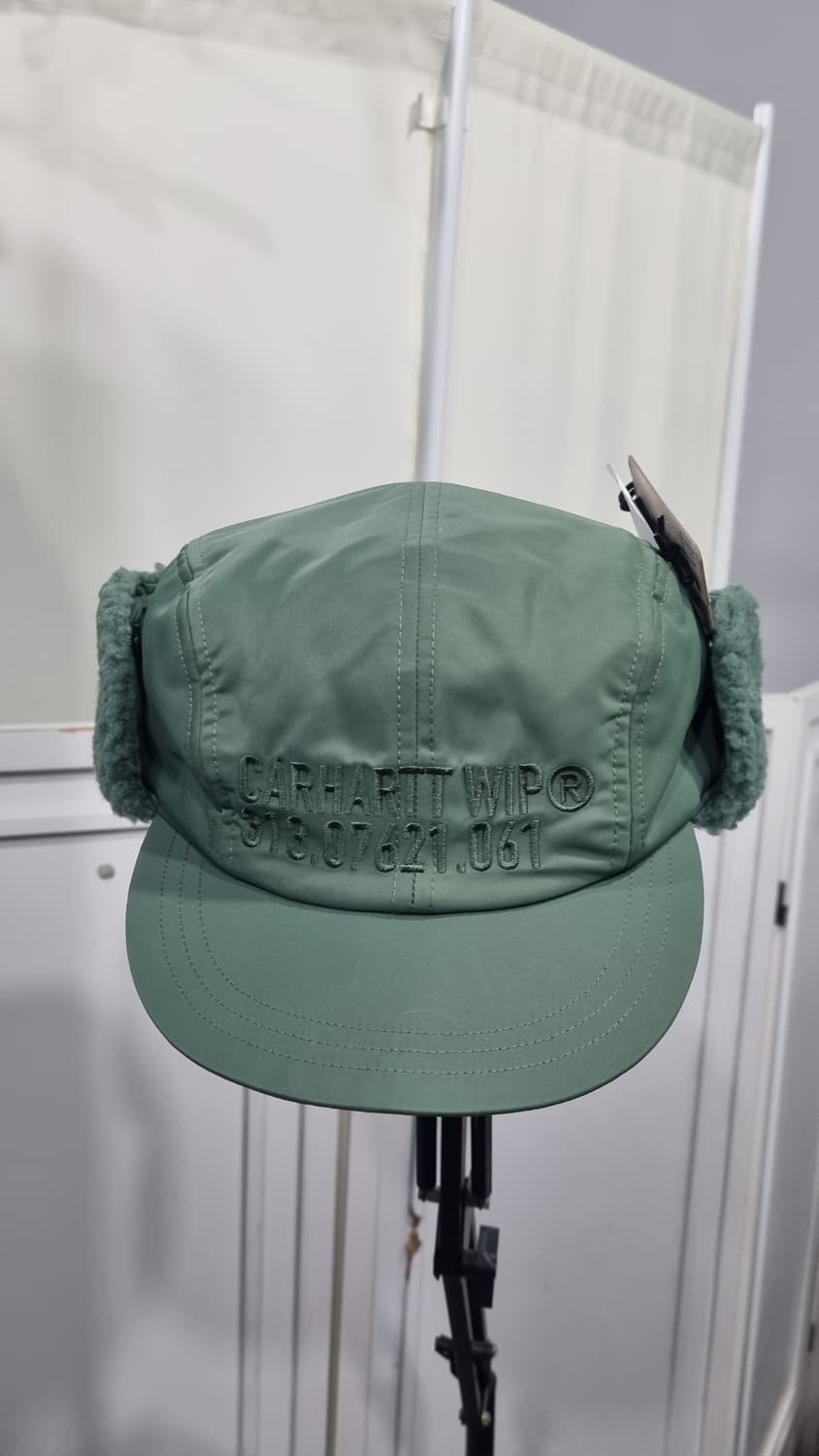 CARHARTT WIP) 칼하트 카키색 윈터캡 원사이즈 거의새거 상품이미지1