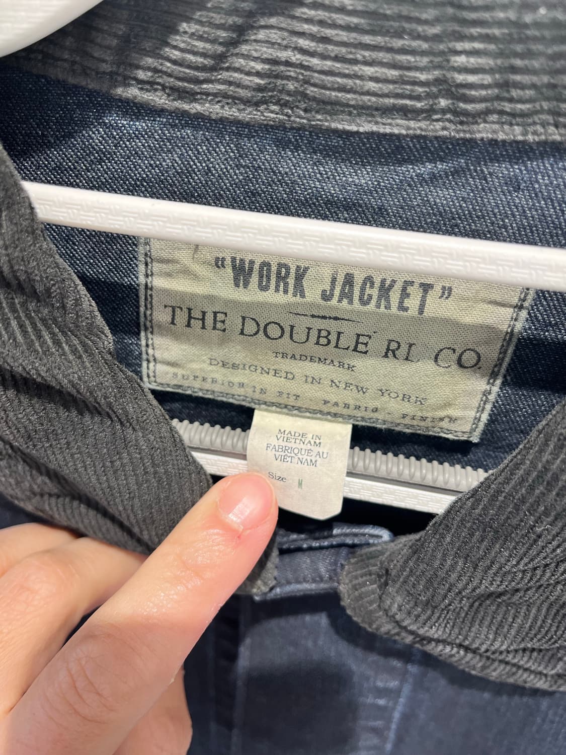 RRL 더블알엘 인디고 코듀로이 트림 워크자켓 상품이미지2