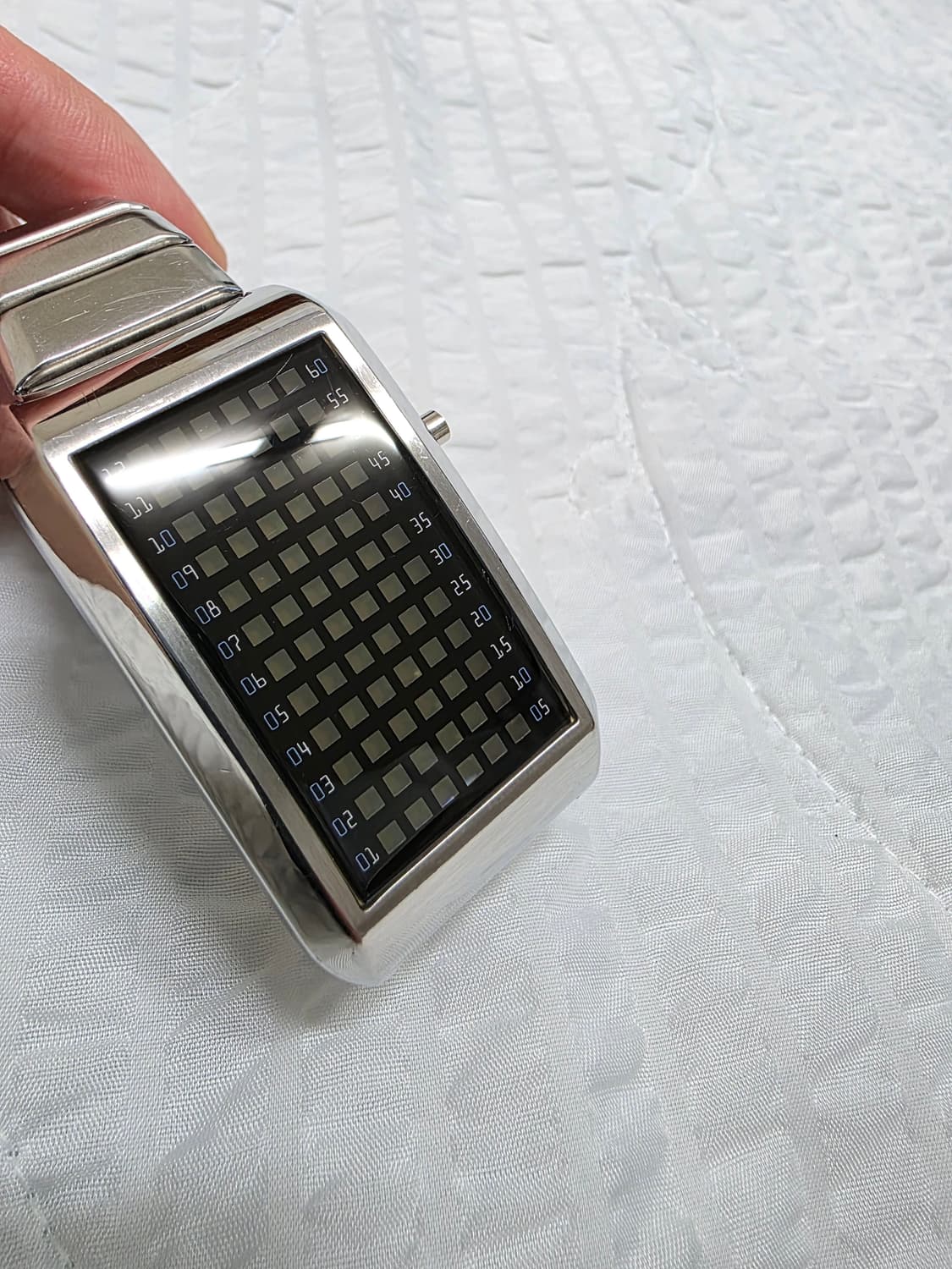 핌프 2세대 실버메탈 pimp LED 시계 상품이미지7