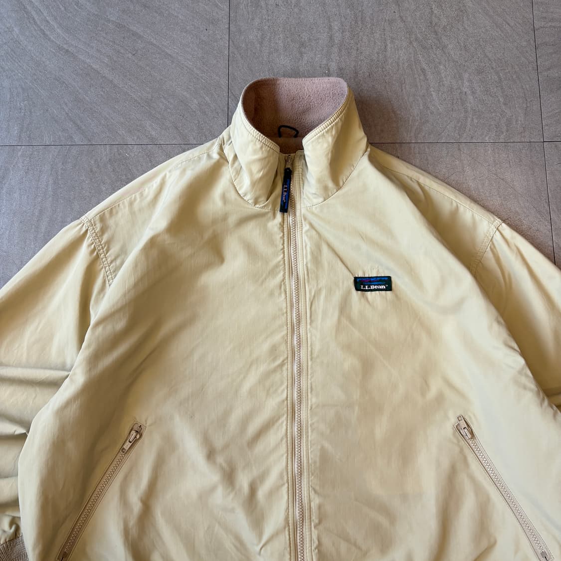 90년대 엘엘빈 쓰리 시즌 베이지 웜업 자켓 상품이미지3