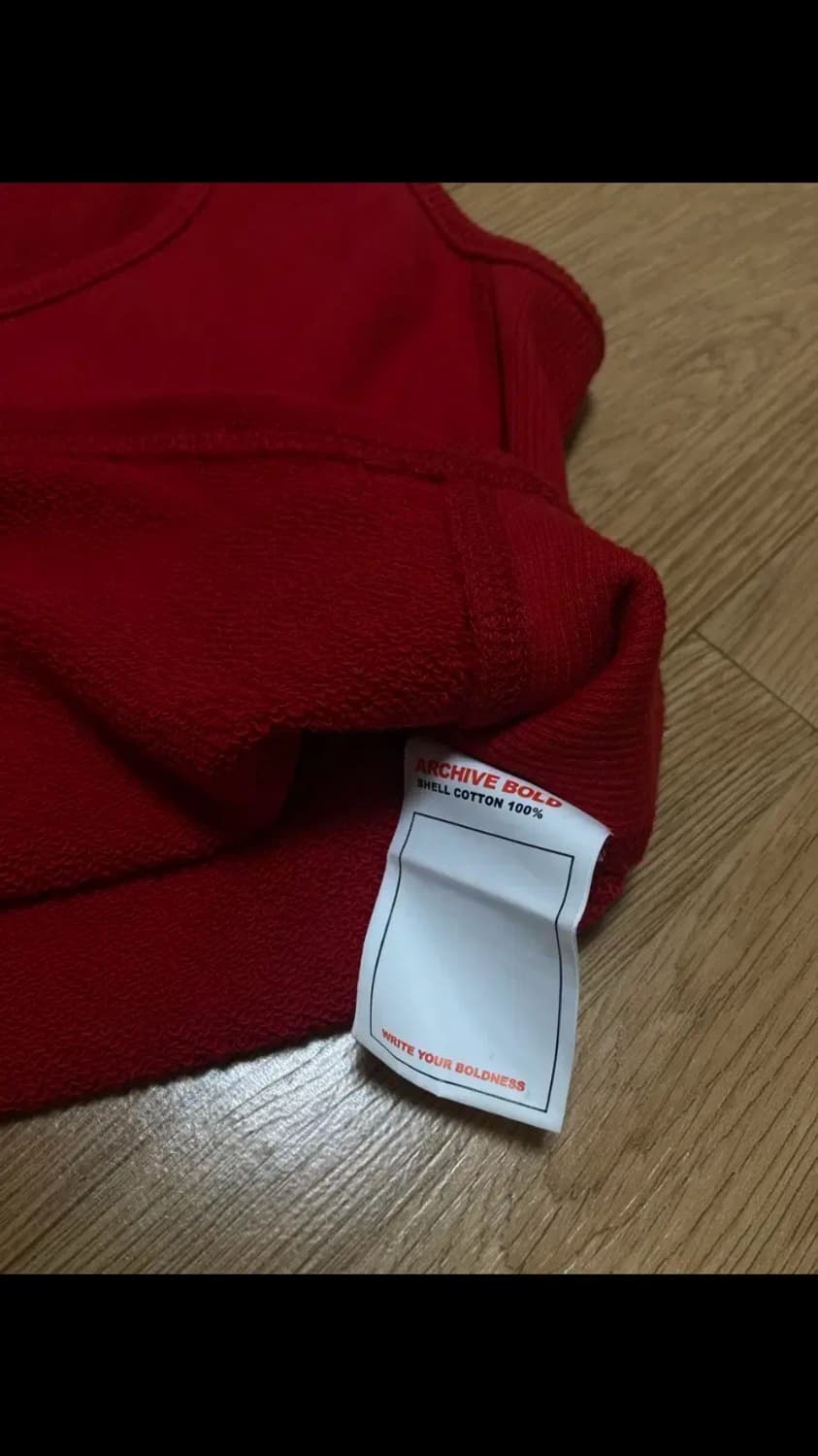 아카이브 볼드 나시 탑 ( 레드 ) 상품이미지4