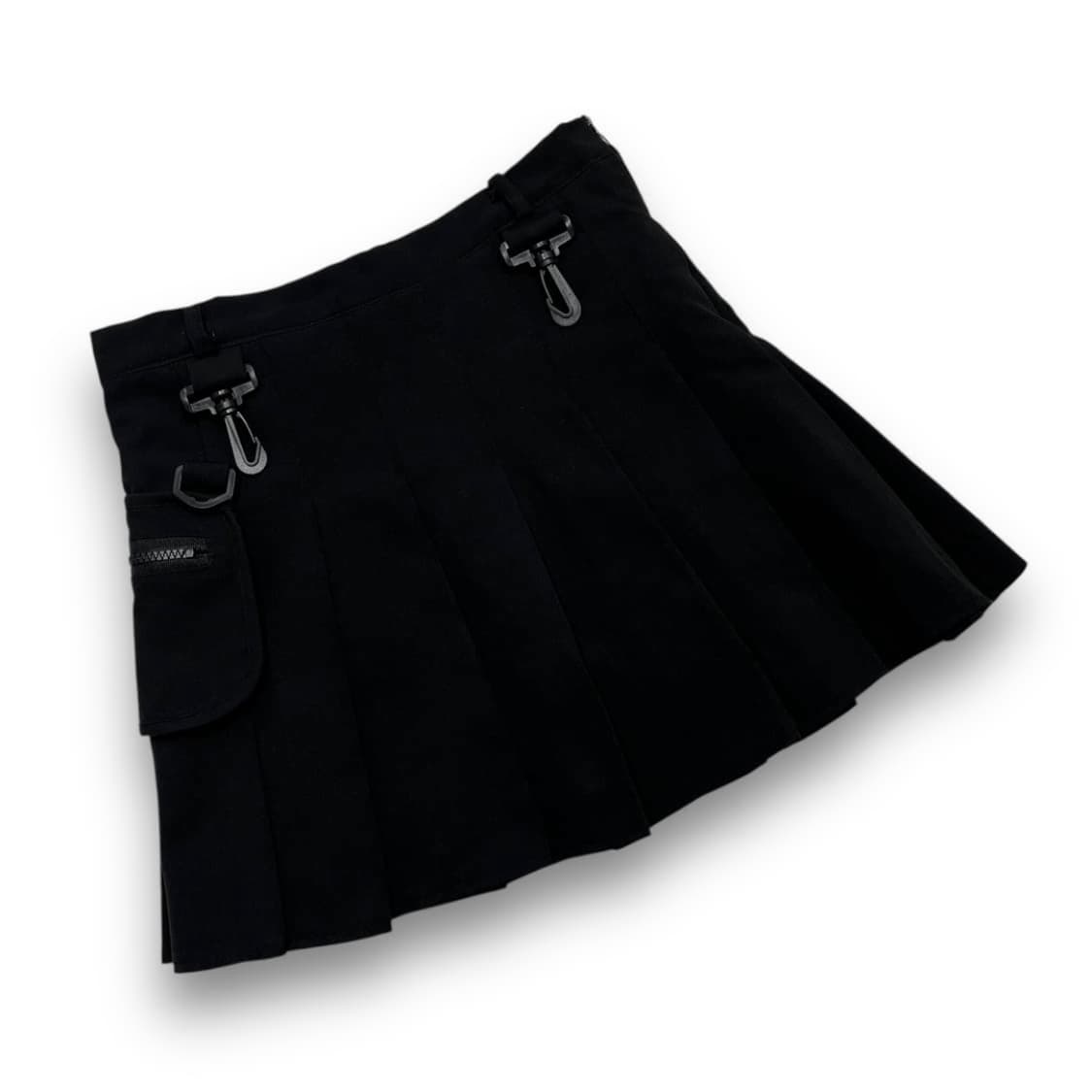 락시크 D링 고리 원 포켓 다크 테니스 스커트 상품이미지2