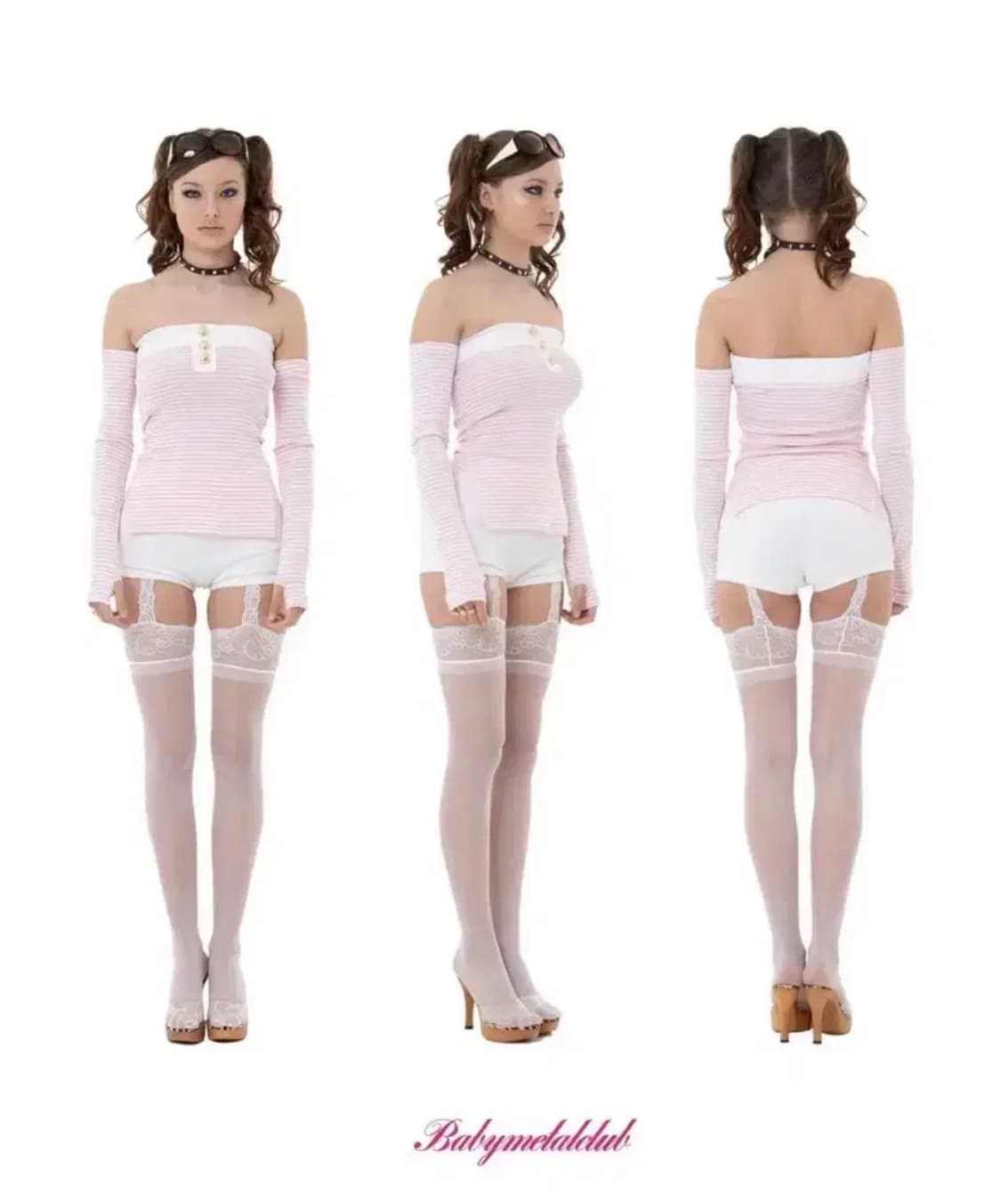 베이비메탈클럽 베이비돌 워머 탑 핑크 베메클 갸루 상품이미지1