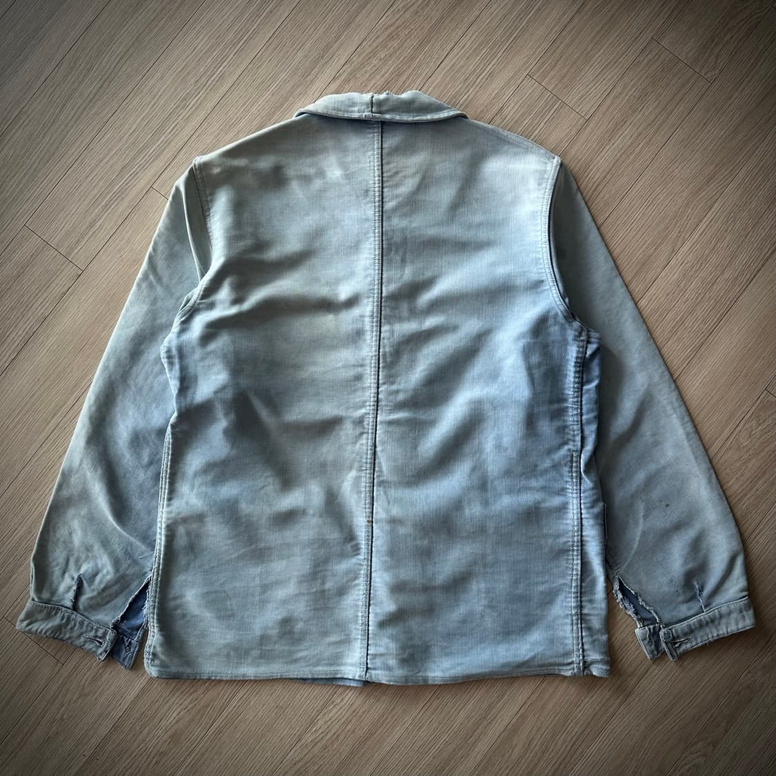 40s French Vintage Moleskin Work Jacket 상품이미지8