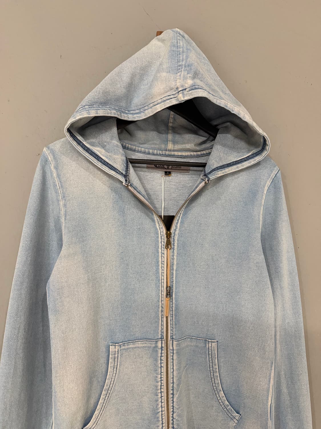 Cook jeans denim washing hood zip-up 상품이미지6