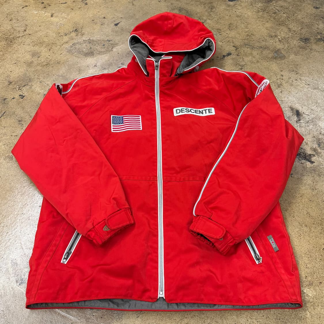 [정품/0] 데상트 스키팀 바람막이 자켓 b10 상품이미지2