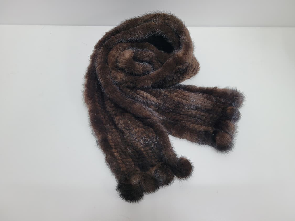 찰스쥬르당 천연 밍크 머플러 / 총장 165 브라운
 상품이미지1