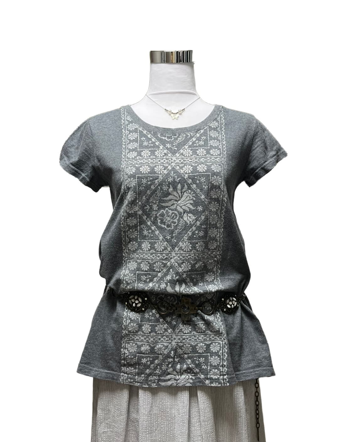 Silver glitter pattern top 상품이미지7
