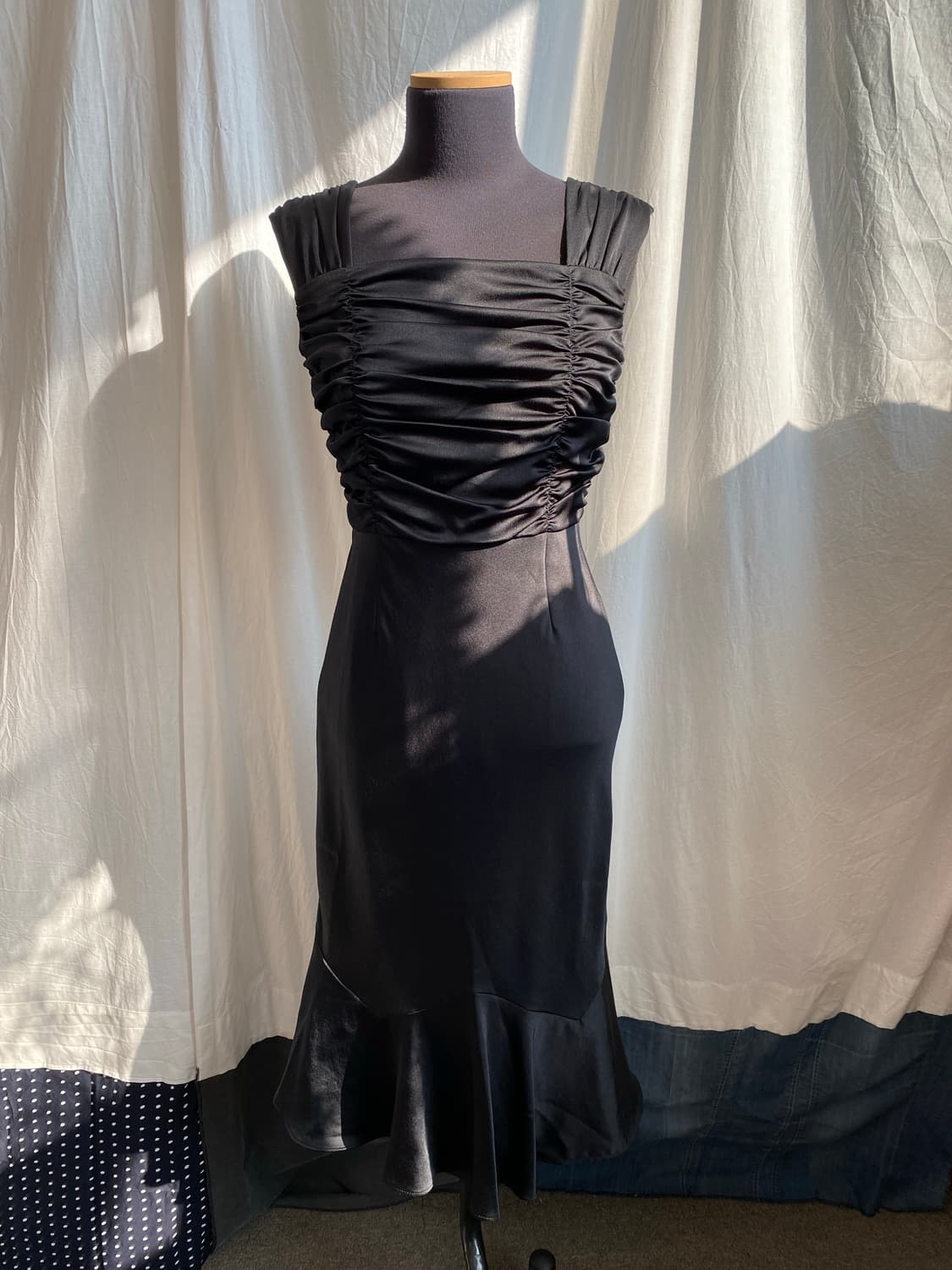 KUMIKYOKU SIS 블랙드레스(S) 상품이미지2