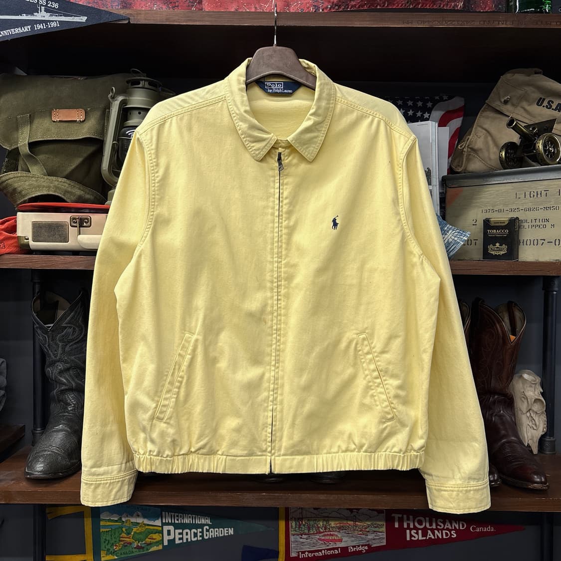 90s 폴로랄프로렌 옐로우 소프트 코튼 스윙탑 자켓 N179 상품이미지1