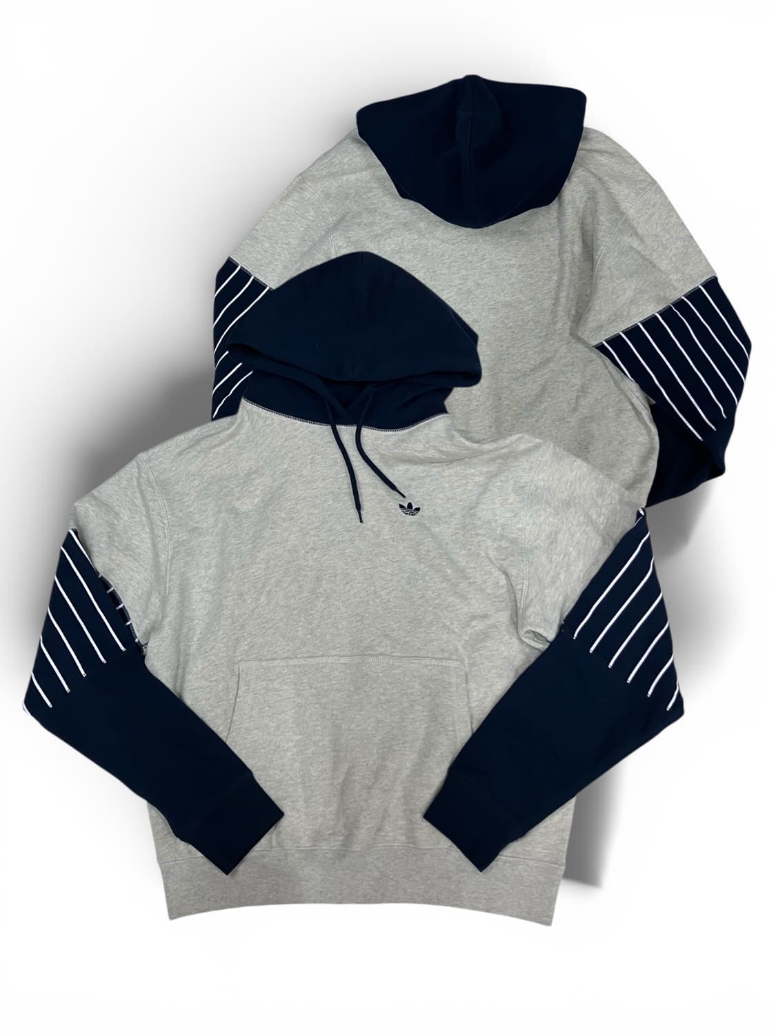 아디다스 배색 스트라이프 포인트 후드티 L 상품이미지1