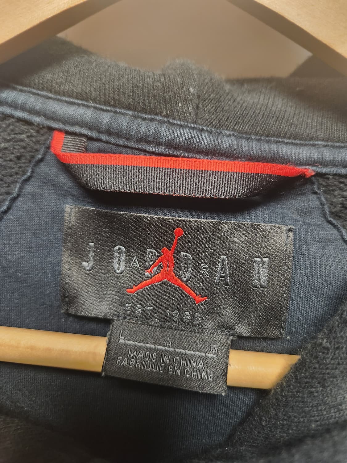 조던x파리생제르맹 블랙 후드 집업 L 상품이미지2