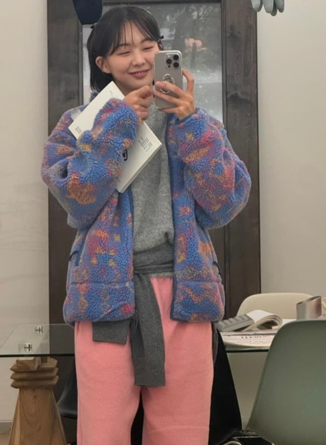 디스이즈네버댓 T 셰르파 후리스 바이올렛 M 상품이미지2