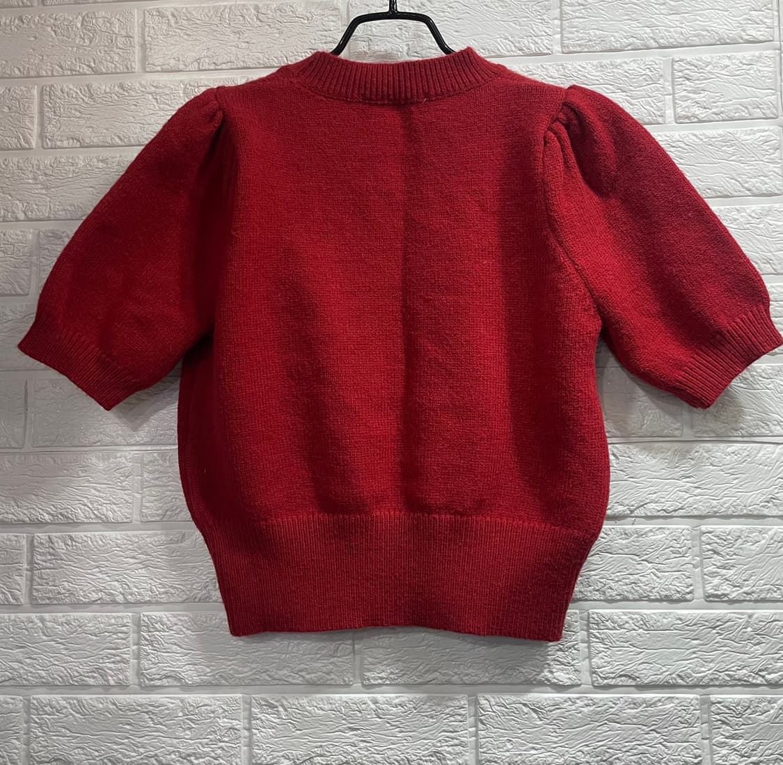 티파니앤 반팔큐빅니트 빨간니트 레드니트 상품이미지4