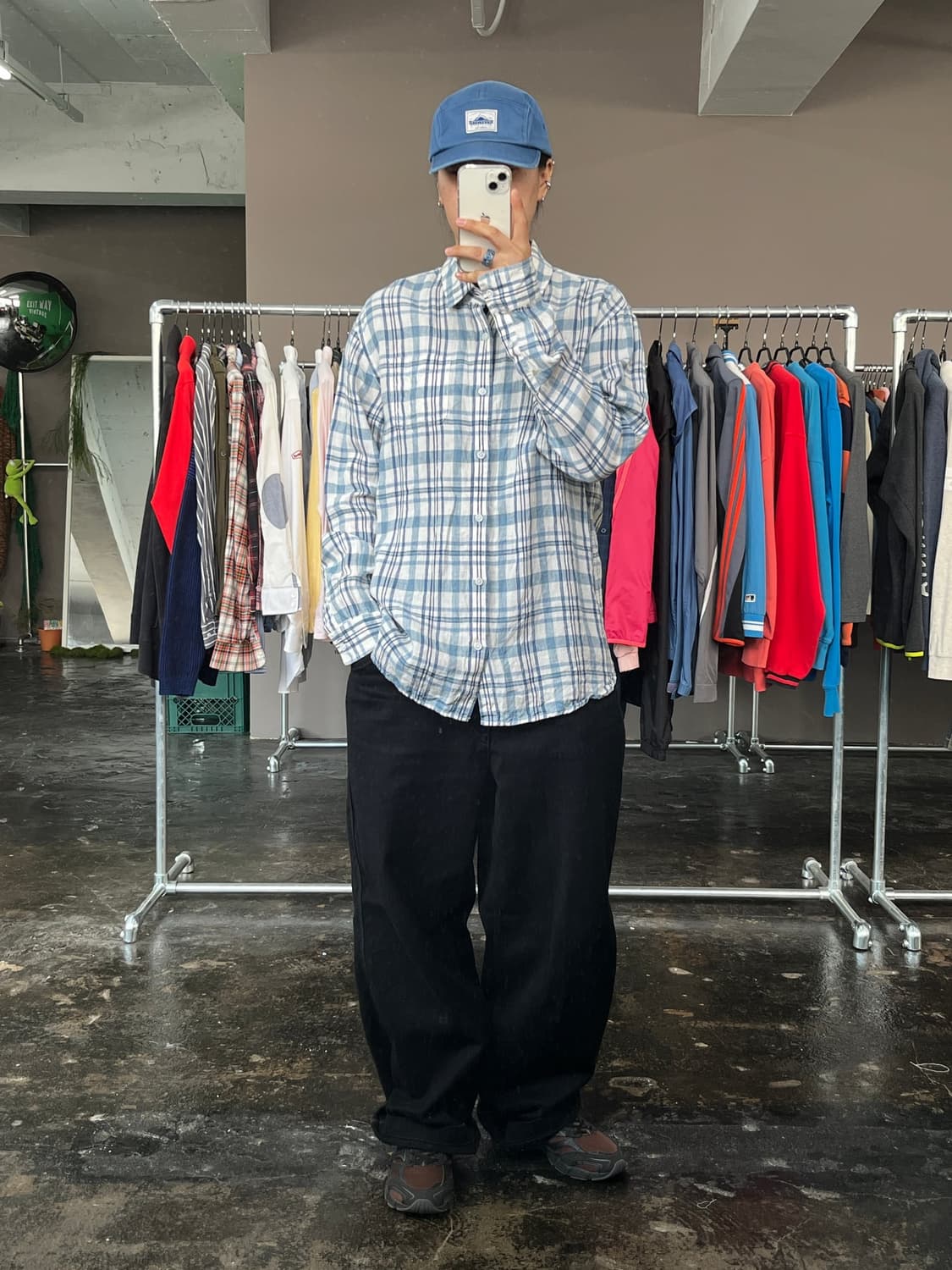 버커루 마원단 체크 셔츠 상품이미지4
