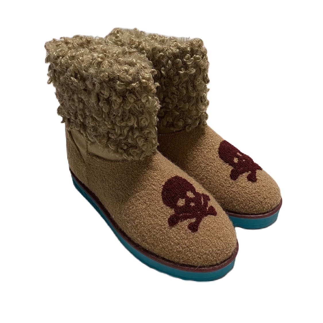 vintage skull fur boots  상품이미지1