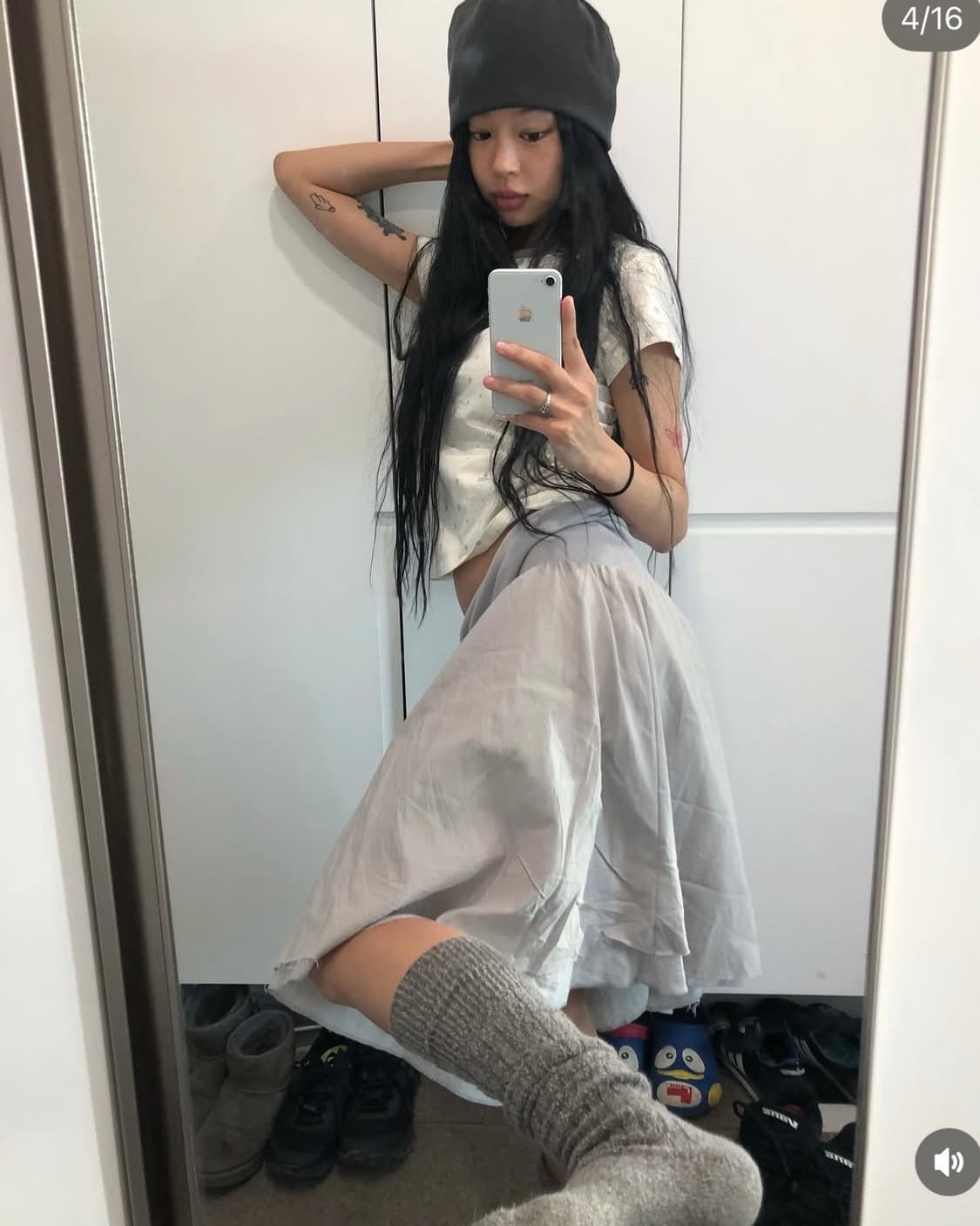 코이세이오 MILKY STAR T-SHIRT IVORY 상품이미지2