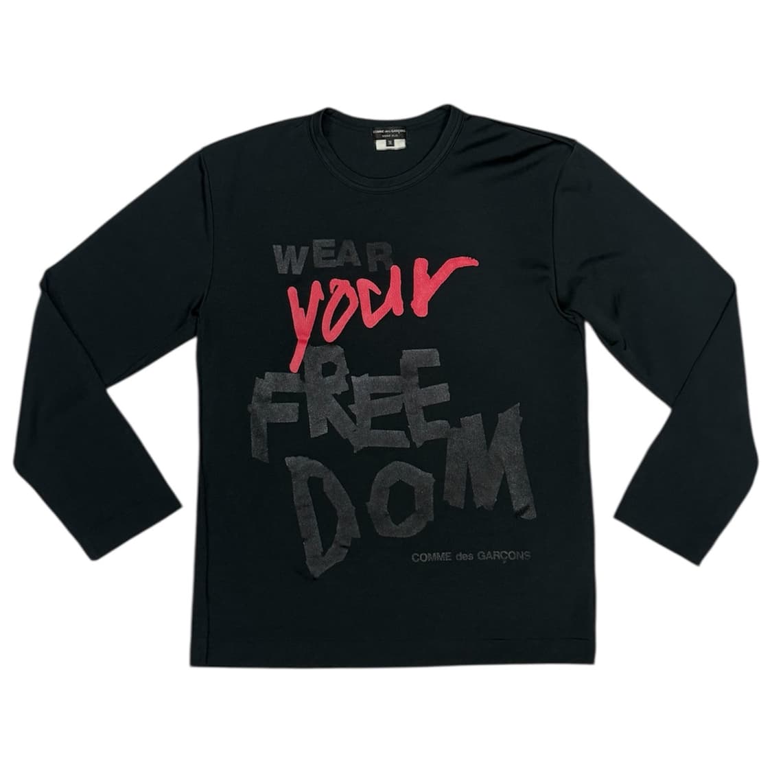 2017 꼼데가르송 네 자유를 입어 롱슬리브 티셔츠 상품이미지1