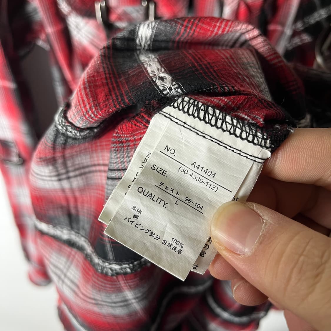 [Thruxton] 재팬 펑크 본디지 체크 웨스턴셔츠 상품이미지6