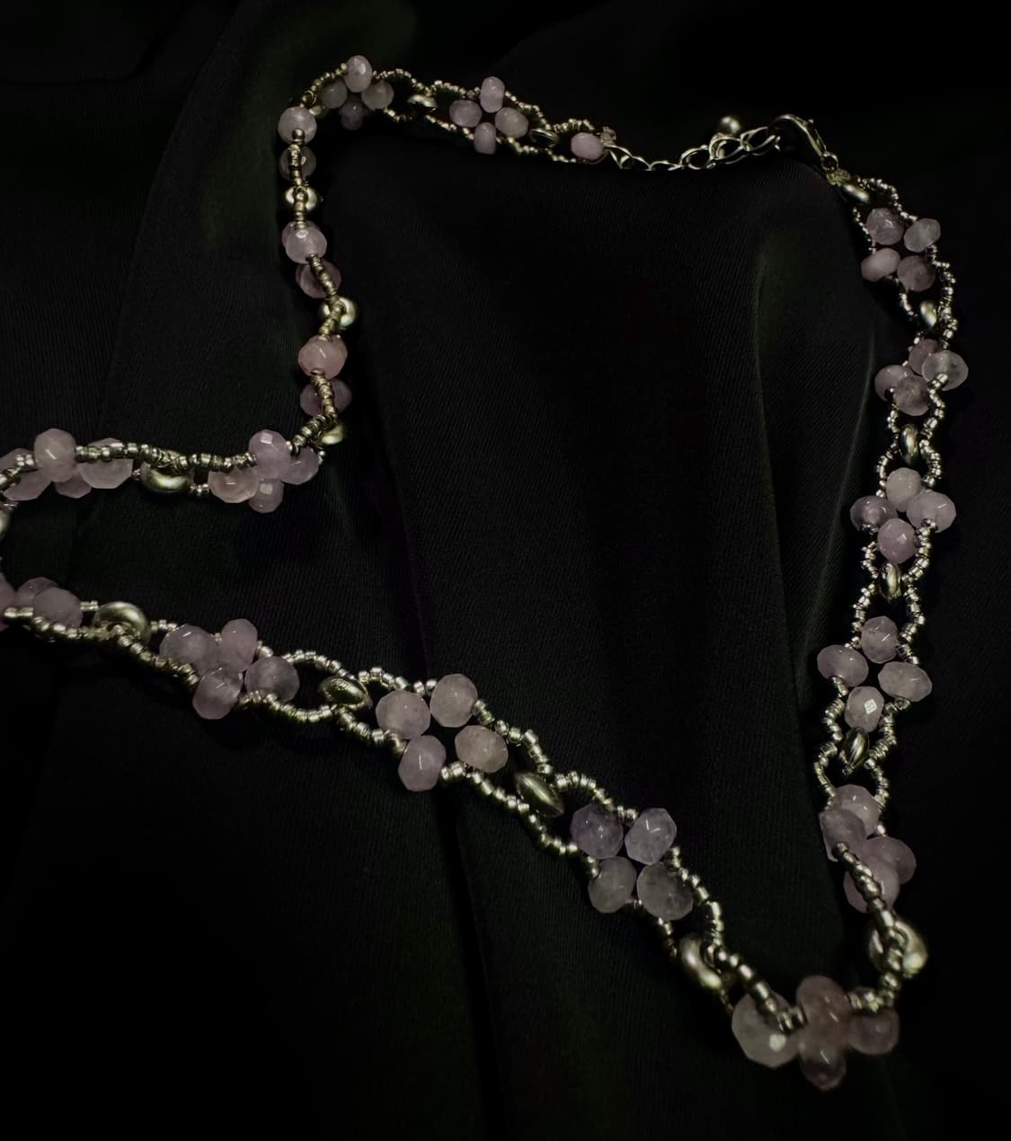 Handmade lavender Necklace 상품이미지4