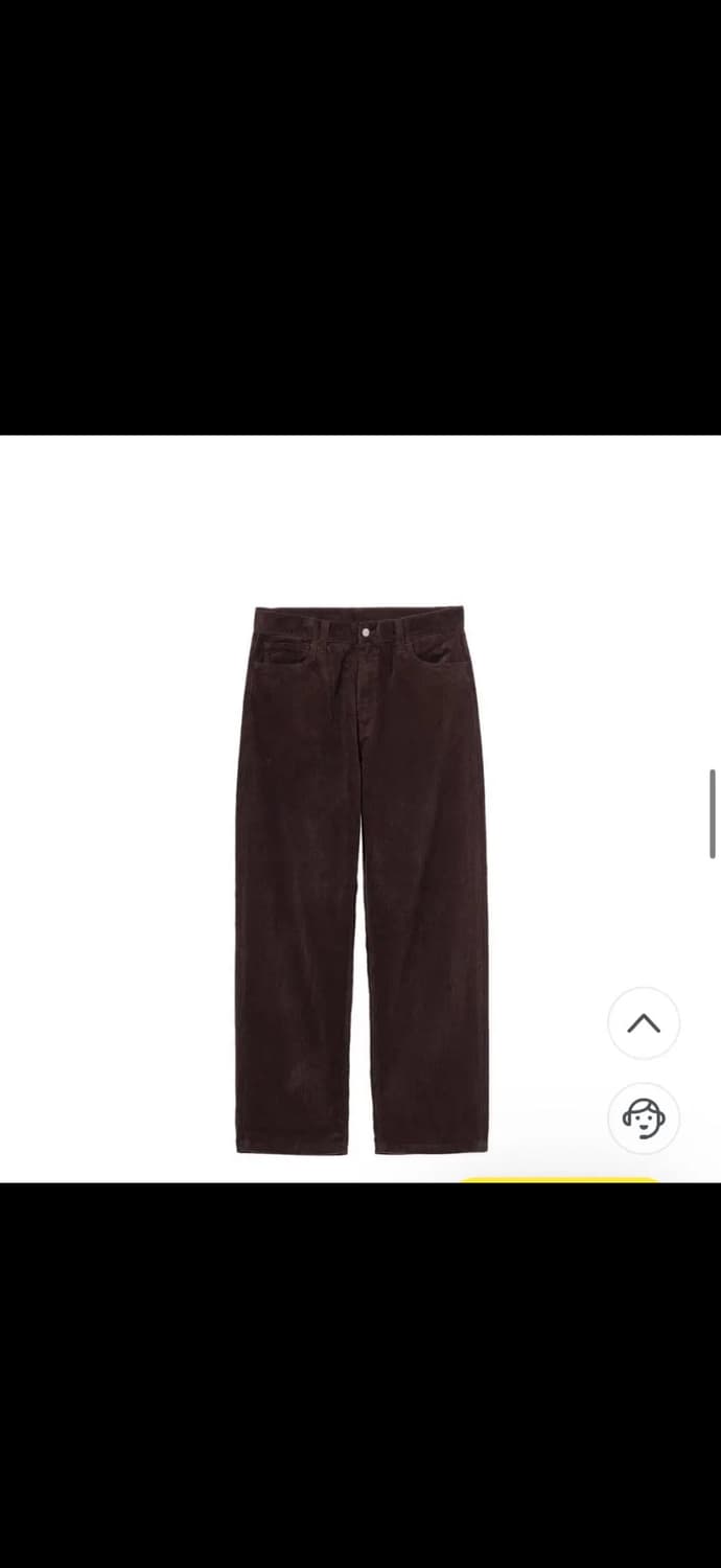 (36) 칼하트WIP 랜던 팬츠 코듀로이 - 버건디 브라운 상품이미지1