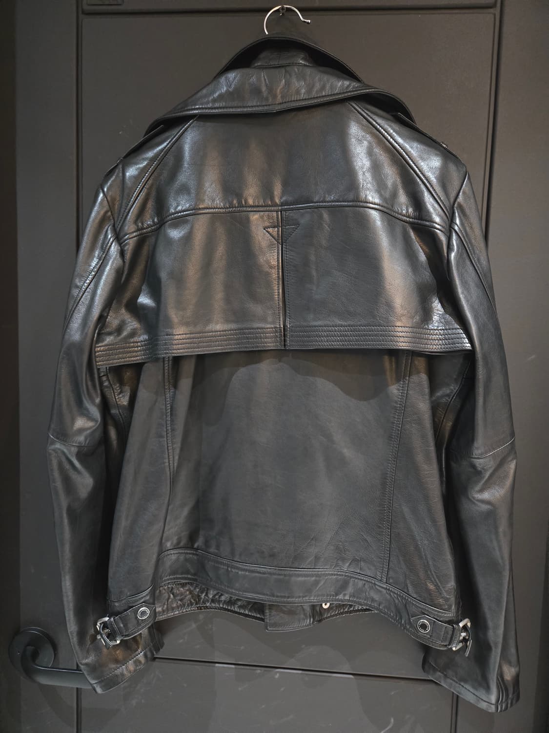 칼라거펠트 리얼레더 라이더쟈켓 상품이미지3