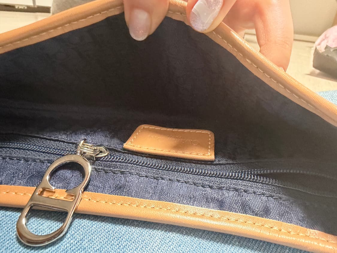 디올 새들백 데님 연청 상품이미지8