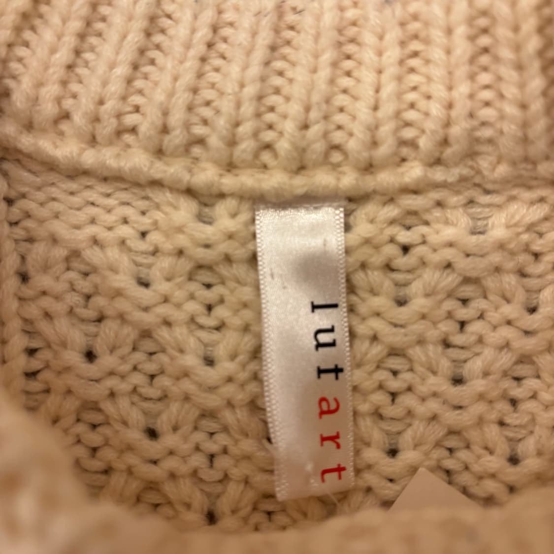 빈티지 케이블 아이보리 니트 상품이미지3